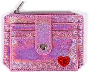 img 2 attached to Glitter Small Wallet Blocking Holder Women's Handbags & Wallets for Wallets