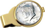 exquisite goldtone half dollar coin money: a luxurious addition to your collection! logo