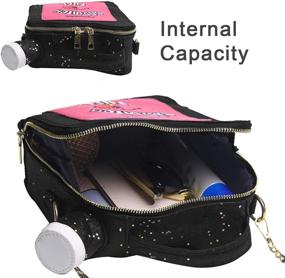 img 1 attached to 👜 Куандж женская модная пайетковая сумочка через плечо - веселая бензиновая сумка для девочек и женщин.