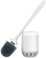 🚽 silicone bristle white toilet bowl brush and holder set - wetest lj-zxx-101901 logo