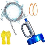 🚿 thinvik 33ft/10m drain snake plumbing auger: remove hair clogs with ease in sink, bathtub, kitchen drain, and sewer – heavy duty pipe cleaner with gloves логотип