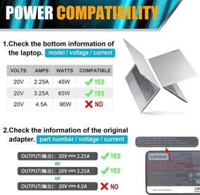 img 3 attached to 💻 65W AC Adapter Laptop Charger for Lenovo IdeaPad S210 U430 U530; Flex 2 15 15D 14 10; Yoga 2 11 11s 13 Pro; Flex G40 G50 13 13-2191 59370520 59370528