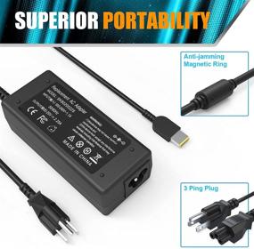 img 2 attached to 💻 65W AC Adapter Laptop Charger for Lenovo IdeaPad S210 U430 U530; Flex 2 15 15D 14 10; Yoga 2 11 11s 13 Pro; Flex G40 G50 13 13-2191 59370520 59370528