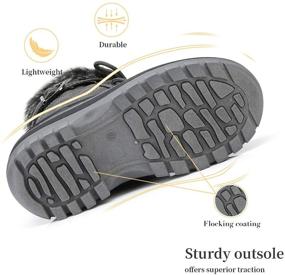 img 1 attached to 👞 DREAM PAIRS Fur Lined Insulated Waterproof Boys' Shoes and Outdoor: Ultimate Winter Protection for Boys