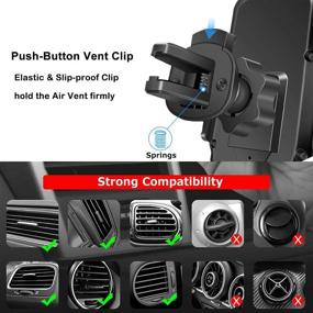 img 3 attached to 📱 Universal Car Phone Holder - Easy One-Hand Operation, Gravity Auto-Locking System for 3-6 inch Screen Smartphone & Other Devices - Black