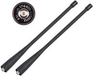 📻 baofeng uv-5r 5re plus 5ra 5rb 5rc 5rd 6.7inch dual band u/v sma-female antenna - original baofeng 136-174/400-520mhz antenna (2pack) logo