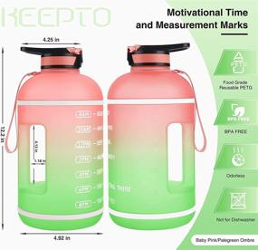 img 3 attached to Бутылка для воды KEEPTO 128 Fitness