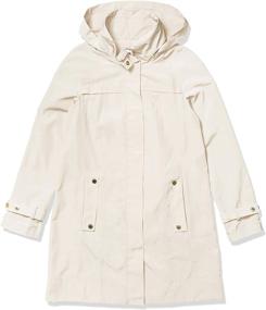 img 2 attached to Stylish and Versatile: Calvin Klein Women's Long Packable Anorak Jacket for All-Season Comfort