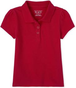 img 4 attached to 👕 Girls Toddler Uniform Clothing and Tops for Children's Place: Tees & Blouses