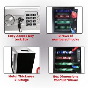 img 1 attached to 🗄️ Aluminium Dimensions Cabinet Security Organizer