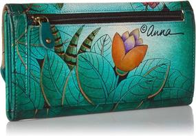 img 3 attached to 👜 Anuschka Leather Checkbook Paradise Women's Handbags & Wallets with Anna