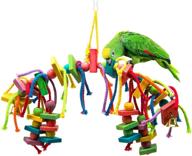 🦜 wooden block parrot toys for small and medium parrots and birds - mewtogo logo