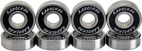 img 1 attached to 🛹 RADECKAL Black ABEC 9 Skateboard Bearings: High Precision, Long-Lasting for Skateboards, Longboards, Cruisers, Inline Skates, Roller Skates