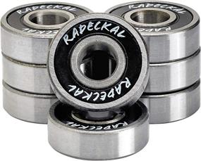 img 3 attached to 🛹 RADECKAL Black ABEC 9 Skateboard Bearings: High Precision, Long-Lasting for Skateboards, Longboards, Cruisers, Inline Skates, Roller Skates