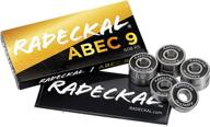 🛹 radeckal black abec 9 skateboard bearings: high precision, long-lasting for skateboards, longboards, cruisers, inline skates, roller skates логотип