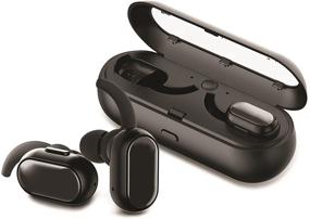 img 4 attached to GabbaGoods TrueBuds 813085025246: Truly Wireless Bluetooth Earbuds with Noise Reduction & Sweat Resistance, Ultra Lightweight Cordless Workout Headphones + Charging Pod - Black