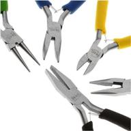 🔧 efficient 5-piece set: deal jewelry beading color i.d. economy pliers logo