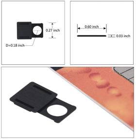 img 2 attached to 📷 ALXCD Webcam Slider Cover for Laptop - Pack of 3 Ultra Thin 0.03 inch Plastic Web Camera Slider Covers for Computer, Laptop, Mac (Black)