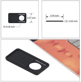img 1 attached to 📷 ALXCD Webcam Slider Cover for Laptop - Pack of 3 Ultra Thin 0.03 inch Plastic Web Camera Slider Covers for Computer, Laptop, Mac (Black)