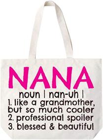 img 4 attached to 👜 Nana Definition Canvas Tote Bag - Ideal Gift for Grandma - COCOVICI