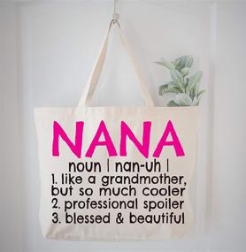 img 1 attached to 👜 Nana Definition Canvas Tote Bag - Ideal Gift for Grandma - COCOVICI