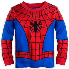 img 2 attached to Deluxe Spider-Man PJ Pajamas for Boys and Toddlers from Disney Store