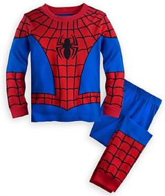 img 3 attached to Deluxe Spider-Man PJ Pajamas for Boys and Toddlers from Disney Store