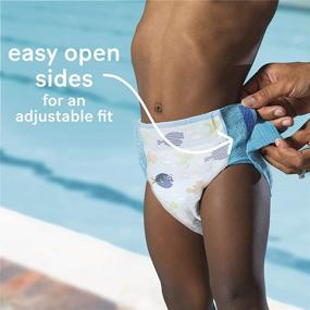 img 2 attached to 🩲 Huggies Little Swimmers Disposable Swim Diapers: Size 5-6 Large, XX Ct. - for Over 32 lb.; Find Variations in Packaging!