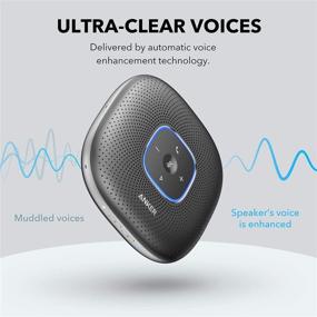 img 1 attached to 🔊 Anker PowerConf Bluetooth Speakerphone: Enhanced Voice Pickup & 24H Call Time for Home Office Meetings