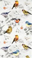 colorful bird guest napkins: 100 disposable 3 ply paper pack for weddings, parties, and more! logo