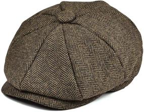 img 4 attached to JANGOUL Vintage Newsboy Toddler Pageboy Boys' Caps and Hats – Classic Accessories for Stylish Little Gents