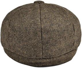 img 1 attached to JANGOUL Vintage Newsboy Toddler Pageboy Boys' Caps and Hats – Classic Accessories for Stylish Little Gents