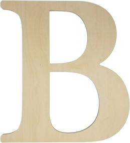 img 2 attached to 🅱️ 24-inch Unfinished Wooden Letter B for Wedding Guestbook or Wall Decor