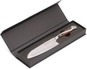 img 3 attached to 🔪 Hammer Stahl 5.5 Inch Santoku Knife - Premium Quality German Steel - Granton Edge - Ideal Chef's Knife for Precise Chopping