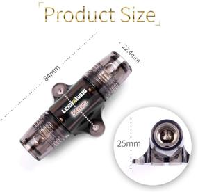 img 1 attached to 🔌 LEIGESAUDIO 60 Amp Mini ANL Fuse Holder with 4/8/10 Gauge AWG Wire - Ideal for Car Audio Systems