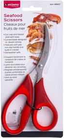 img 3 attached to 🔪 Luciano Housewares 8.6-inch Red Stainless-Steel Seafood Scissors: Top-Notch for Perfect Finishes!