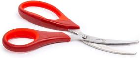 img 1 attached to 🔪 Luciano Housewares 8.6-inch Red Stainless-Steel Seafood Scissors: Top-Notch for Perfect Finishes!