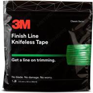 🔪 effortlessly achieve precise vinyl wrap cuts with 3m knifeless finish line tape - 50m roll (164 ft) - perfect for stripes and more! logo
