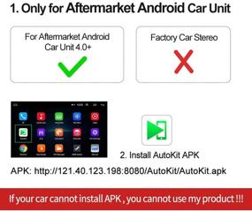 img 3 attached to 🚗 Carlinkit USB Carplay Dongle for Car Radio System, Android Version 4.4.2 & Above, Supports Car Screen Android Auto/Mirroring/USB Connection/Upgrade (Black)