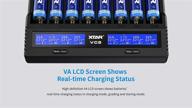 xtar battery charger usb c lcd display: 18650 18700 26650 21700 ni-mh charger logo