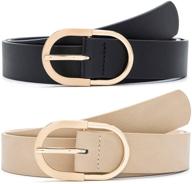 moreless womens leather fashion center women's accessories and belts logo