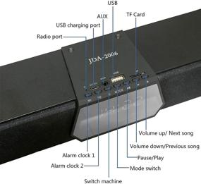 img 3 attached to 🔊 Premium Sound Bar with Subwoofer: Enhance Home Theater, PC Gaming, Tablets and Cellphone Experience with Wired and Wireless Bluetooth 5.0 Desktop Speakers