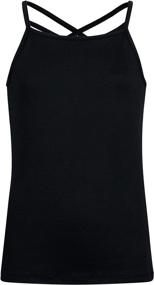 img 1 attached to 💃 Dreamstar Girls Cami Tank Top: Fashionable and Comfortable Girls' Clothing