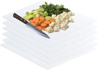 🔪 frosted clear flexible extra thick plastic cutting board mat (12 x 15), set of 6 - durable and multi-purpose kitchen essential by sterling for life logo