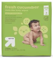 🥒 up & up cucumber baby wipes - 216 count: gentle and refreshing wipes for your little one logo