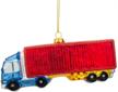 truck driver blown christmas ornament logo