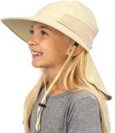 🎣 discoverer kids fishing hats - sun hats with uv protection for boys and girls, ages 5-13 by geartop logo