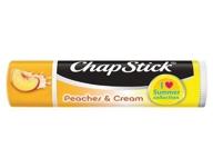 🍑 chapstick summer collection peaches & cream (pack of 2) - hydrating lip balm for all-day nourishment logo