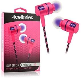 img 4 attached to Acellories Premium Superior Metal High Performance Earbuds Headphones (Pink)