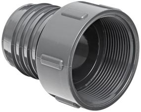 img 2 attached to Spears 1435 Series PVC Tube Fitting, Schedule 40 Adapter, Gray, 1-1/4&#34; Barbed x NPT Female Connector